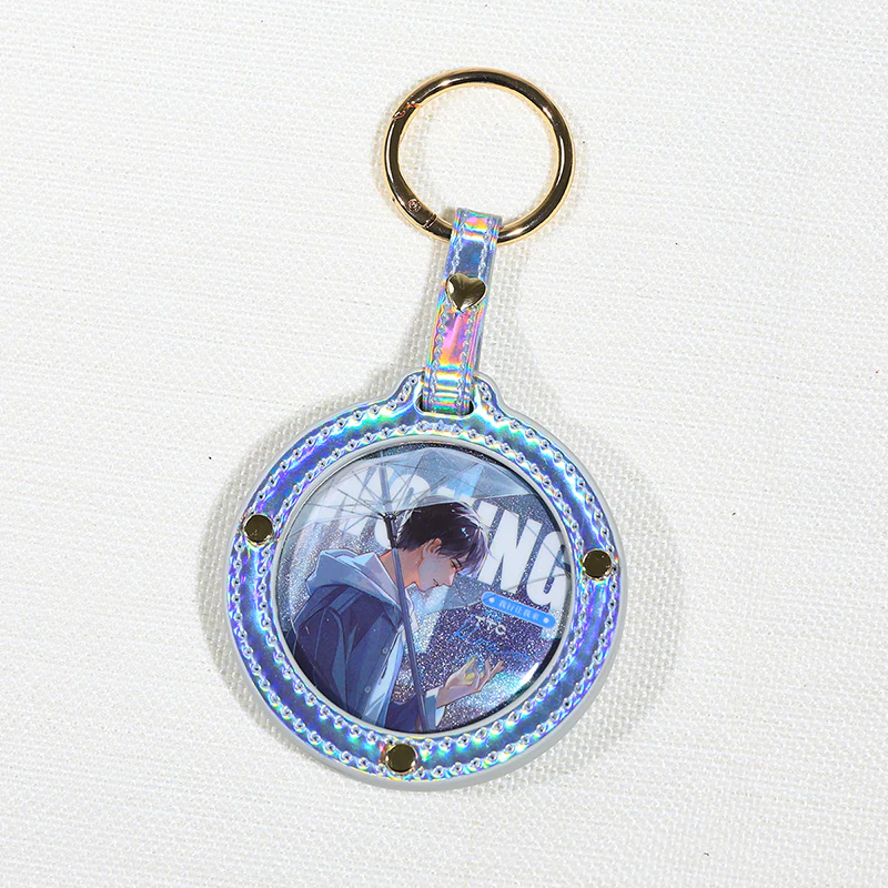 58/75mm Round Badge Protector Sleeve Hanging Charm for Goods Display - Image 7