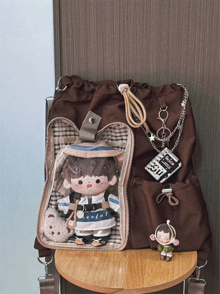 Anime-Inspired Drawstring Ita Bag for Plush Dolls - Image 3
