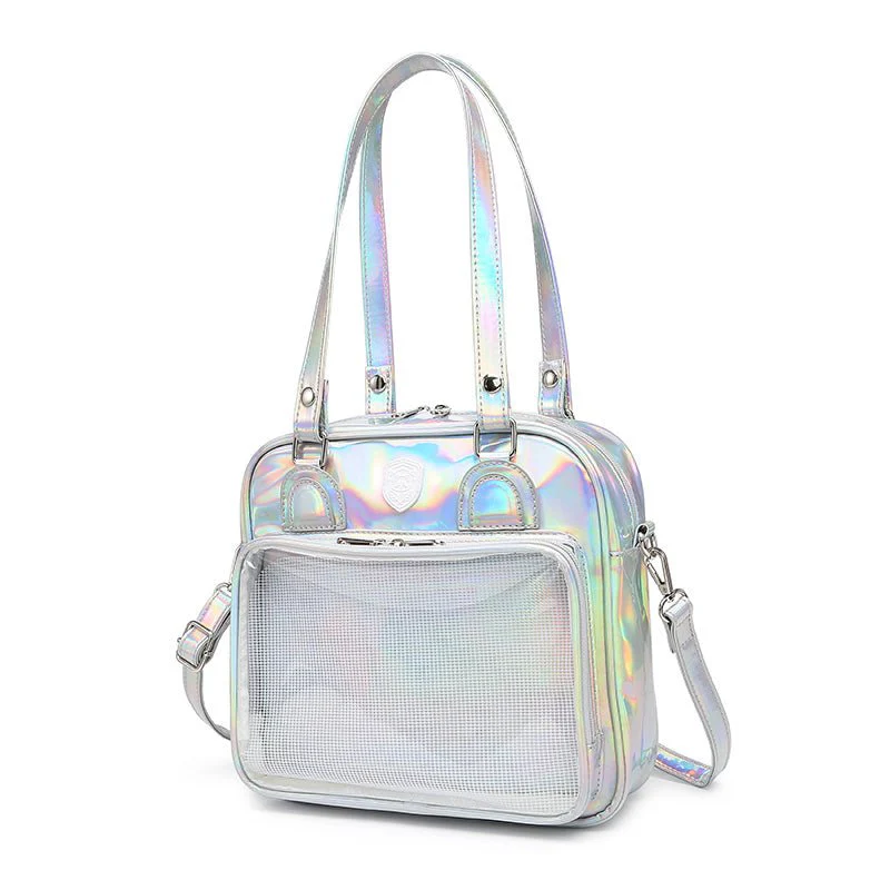 Kawaii Bear, Rabbit, Cat Square Student Ita Bag - Image 5
