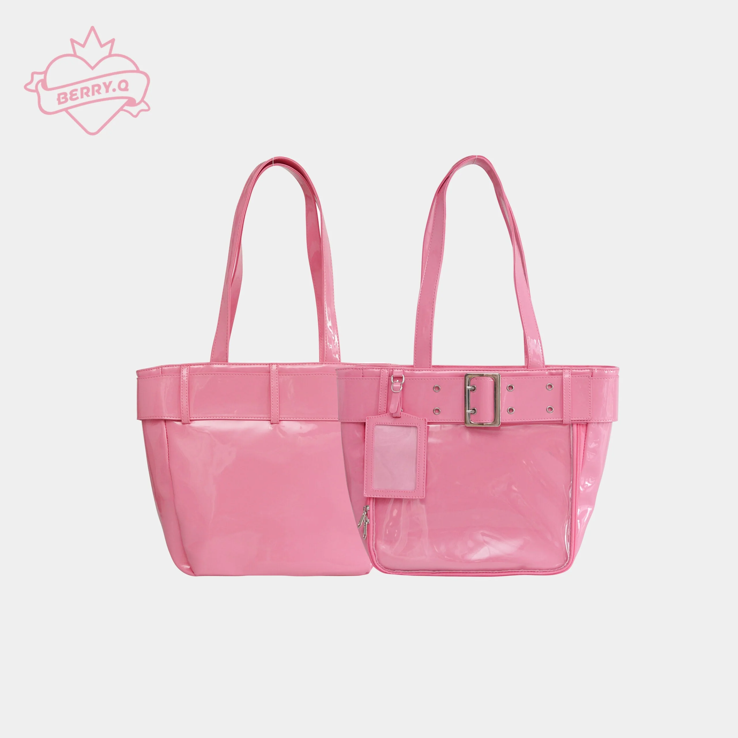 Belt Style Ita Bag - Spacious Y2K Silver Tote Ita Bag - Image 12