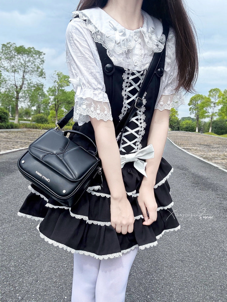 Classic Elegant Bow Lolita Small Shoulder Ita Bag - Image 12