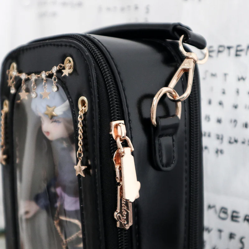 Cute 1/8 BJD Doll Ita Crossbody Bag with Display Window - Image 12