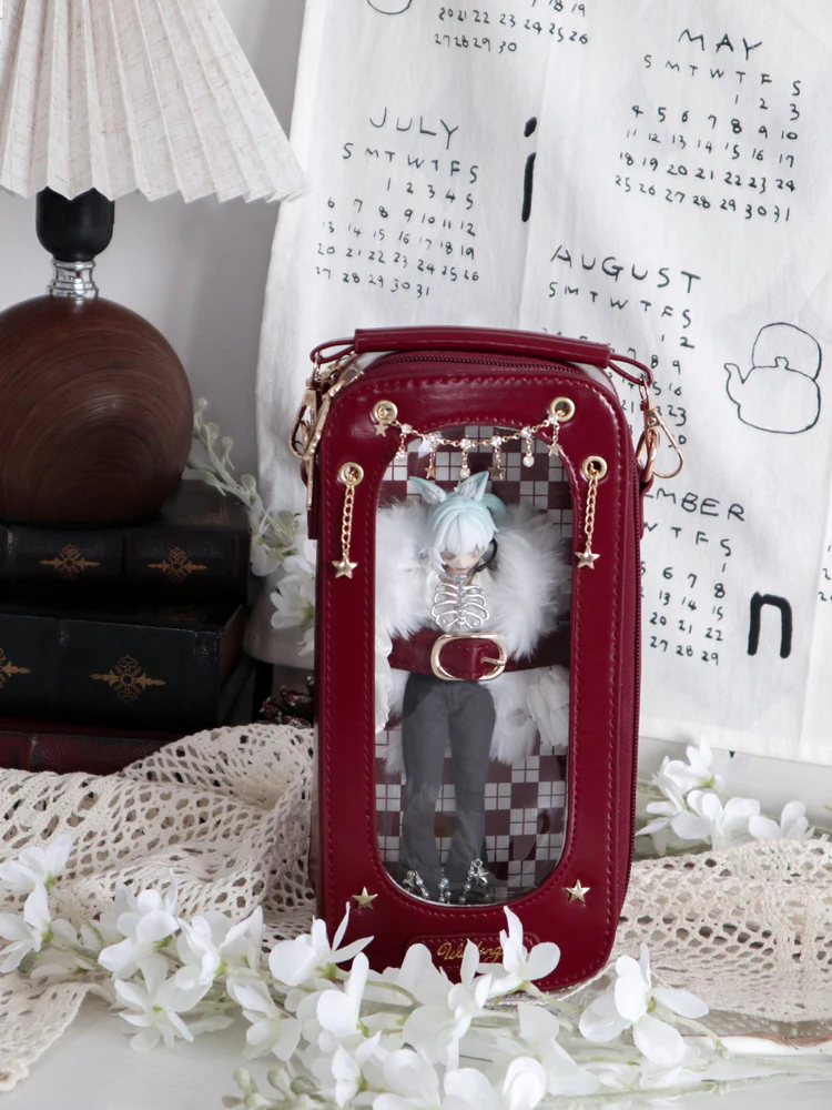 Cute 1/8 BJD Doll Ita Crossbody Bag with Display Window - Image 23