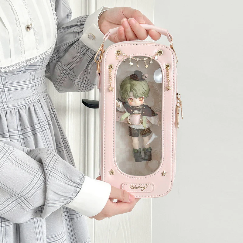 Cute 1/8 BJD Doll Ita Crossbody Bag with Display Window - Image 3