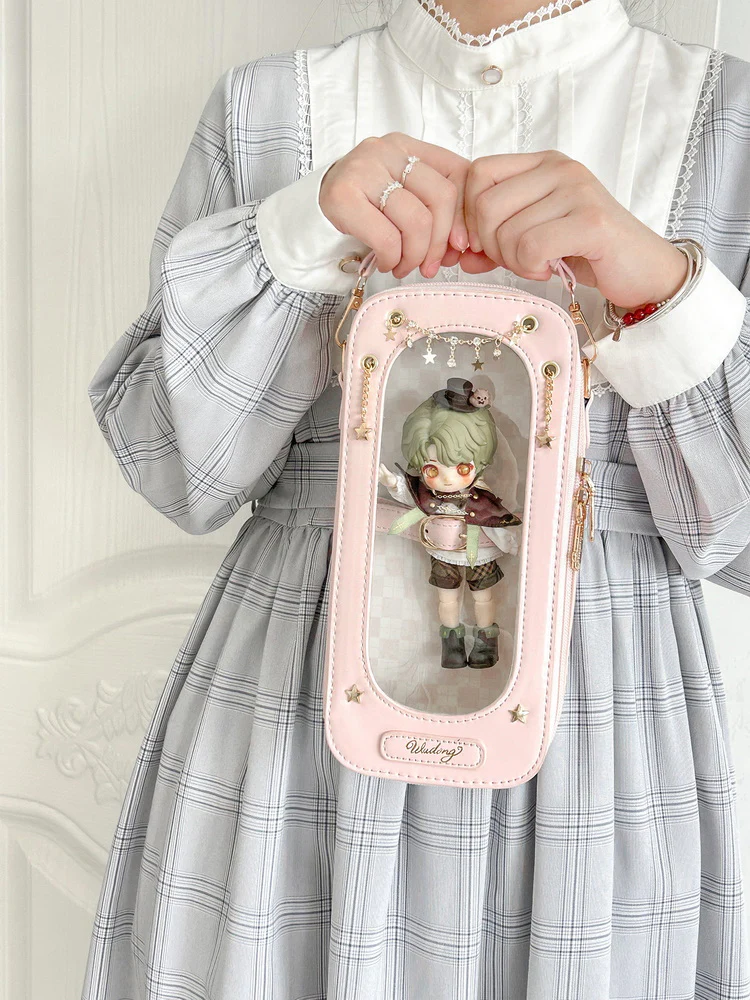 Cute 1/8 BJD Doll Ita Crossbody Bag with Display Window - Image 31