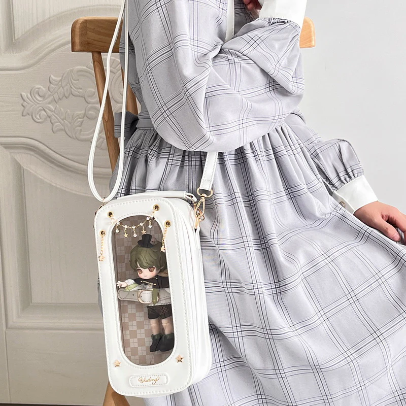 Cute 1/8 BJD Doll Ita Crossbody Bag with Display Window - Image 5