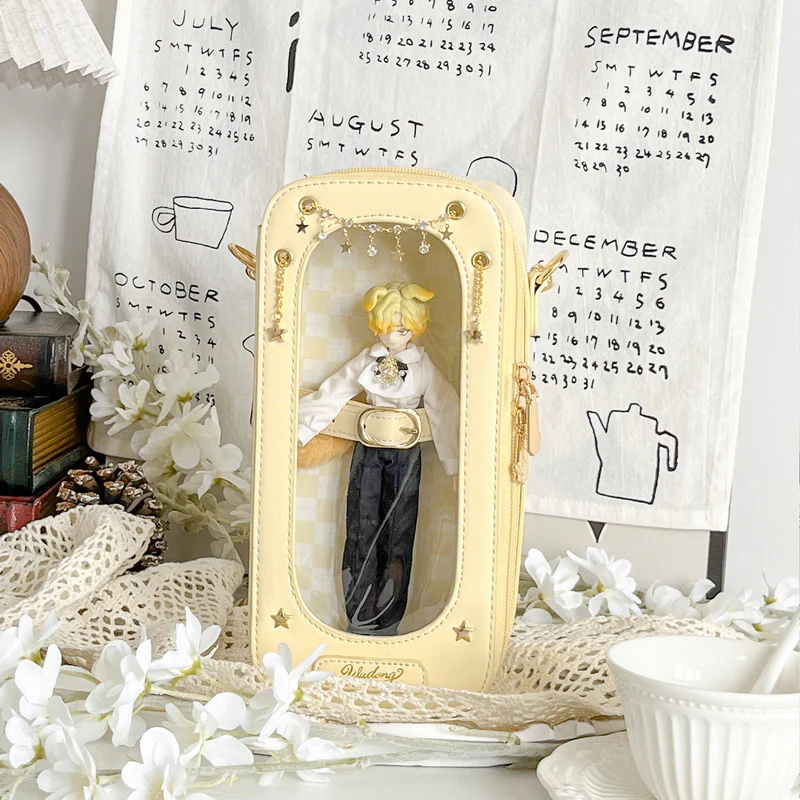 Cute 1/8 BJD Doll Ita Crossbody Bag with Display Window - Image 7