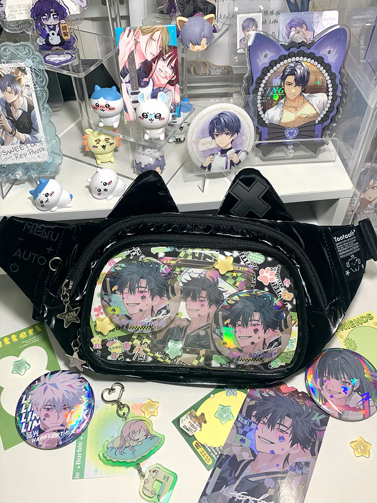 Cute Cat Ita Bag Y2K Style Student Chest Bag - Image 12