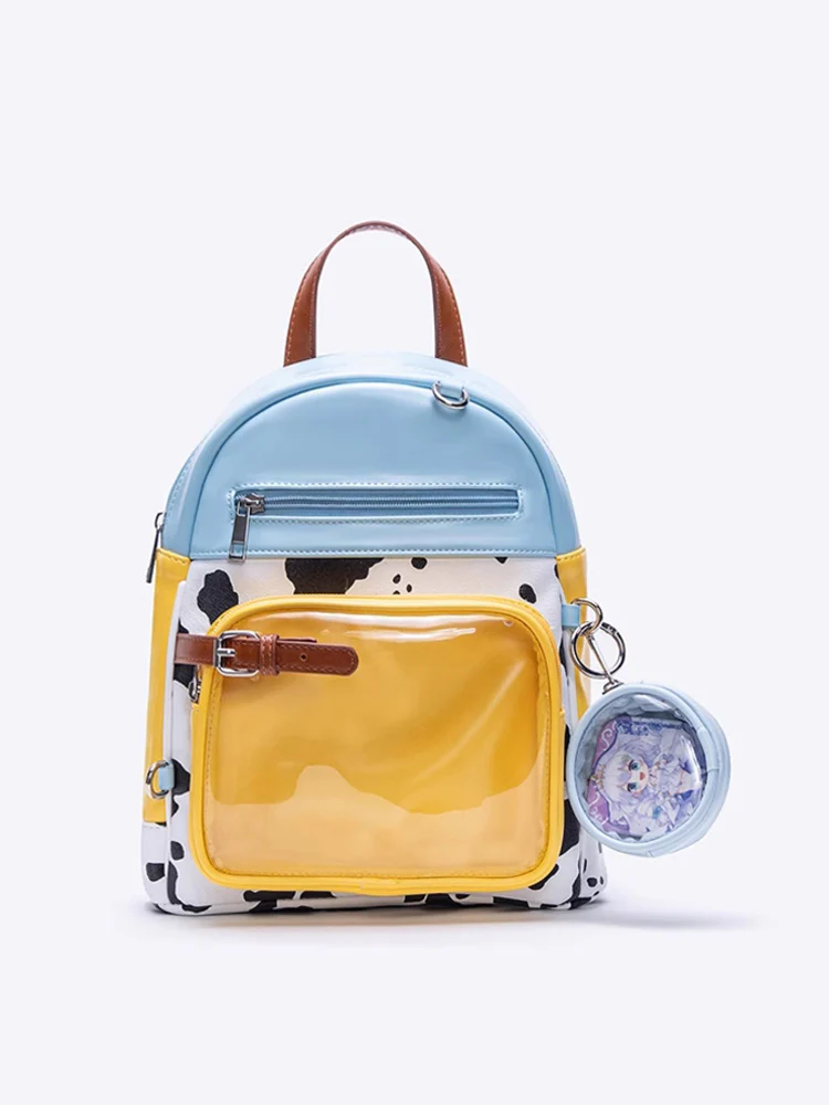 Cute Cow Print Ita Bag Backpack with Charm - Image 6