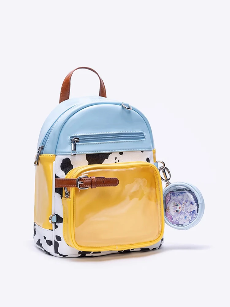 Cute Cow Print Ita Bag Backpack with Charm - Image 7