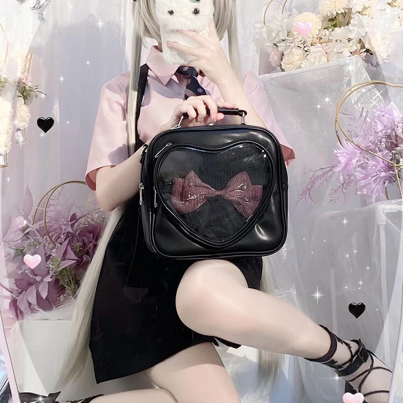 Cute Heart Small Ita Backpack - Image 4