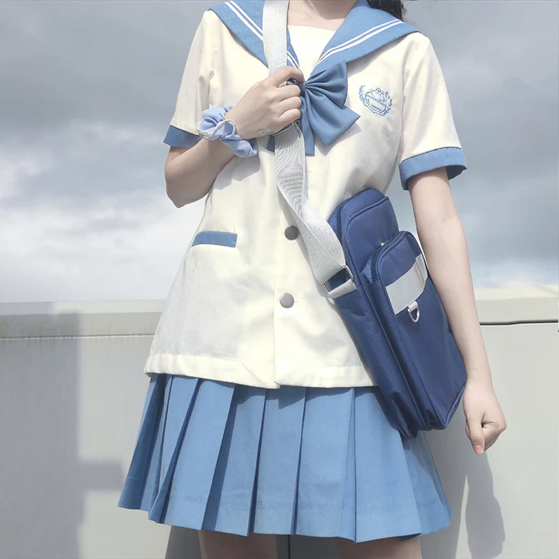 Cute Japanese JK Uniform Crossbody Bag - Image 5