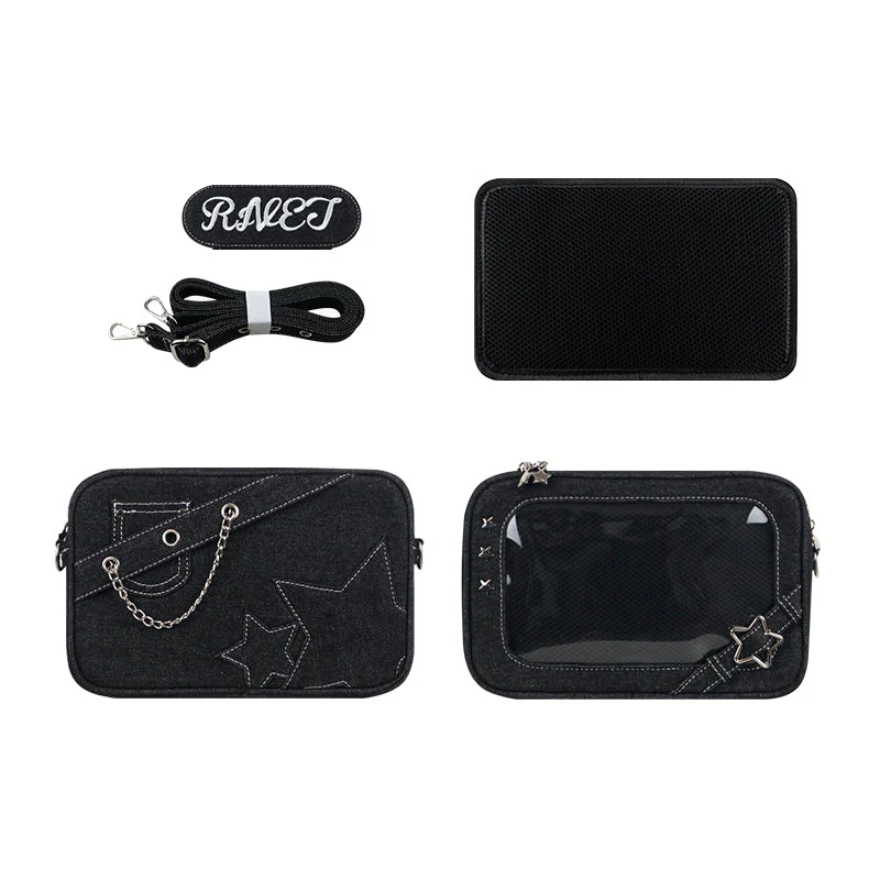 Small Denim Crossbody Ita Bag - Image 10