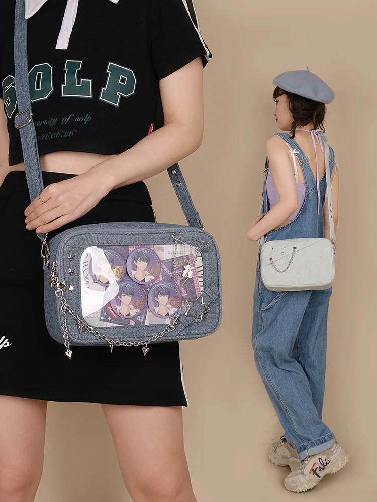 Small Denim Crossbody Ita Bag - Image 2