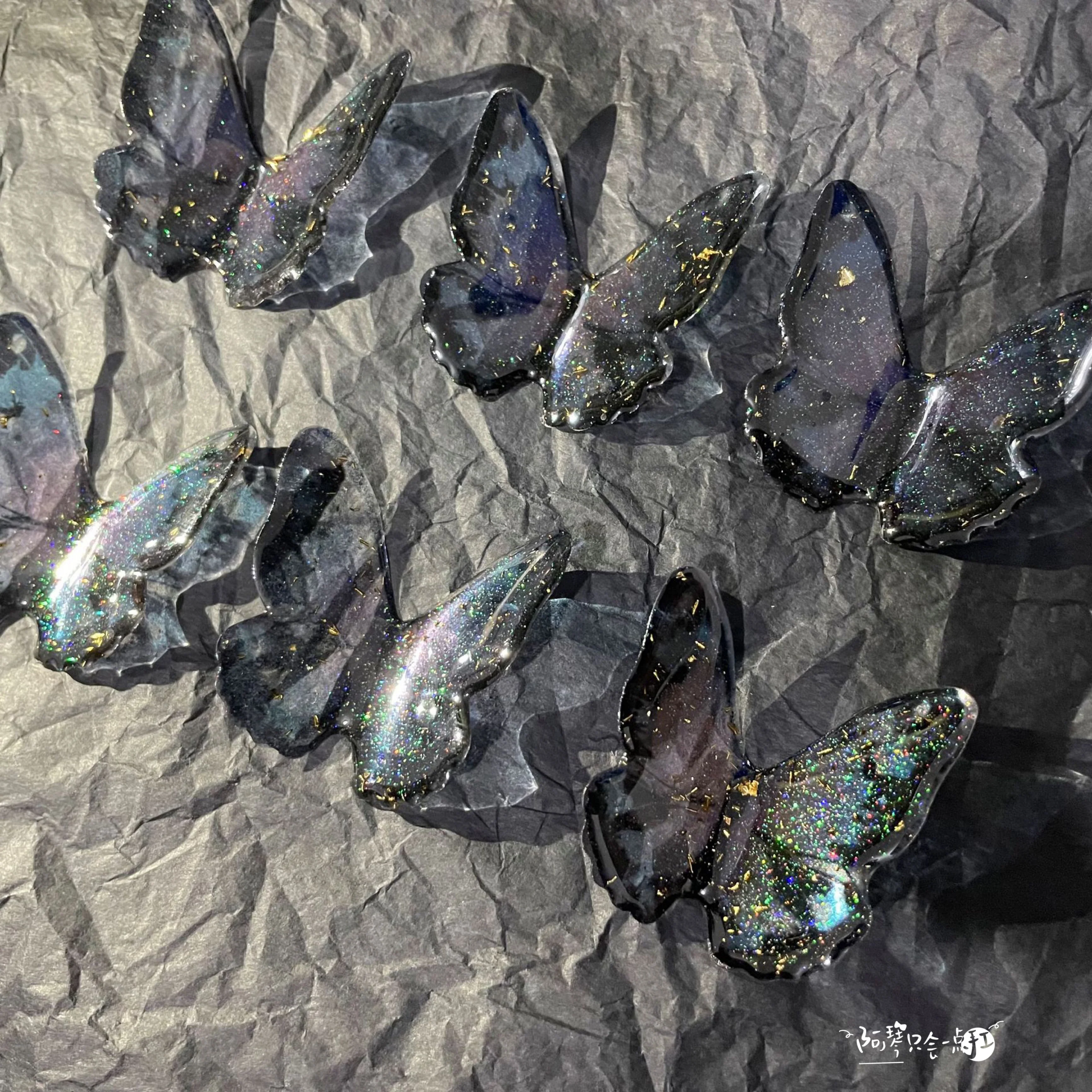 Glitter BlingBling Black Butterfly Shooting Props - Image 3