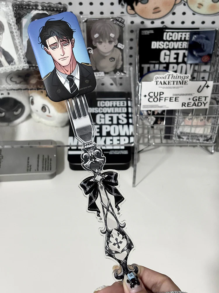 Gothic Fork-Style Acrylic Magnetic Badge Display Stick - Image 18