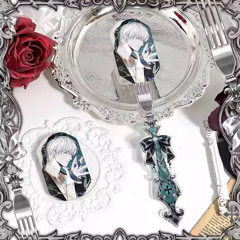 Gothic Fork-Style Acrylic Magnetic Badge Display Stick - Image 3