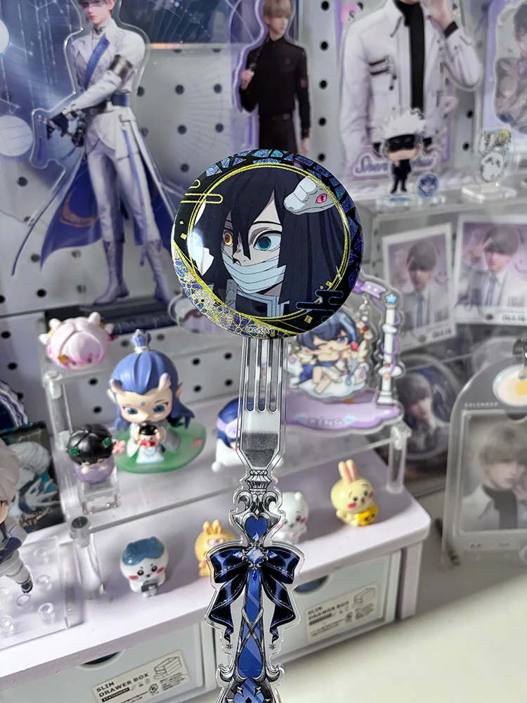 Gothic Fork-Style Acrylic Magnetic Badge Display Stick - Image 7