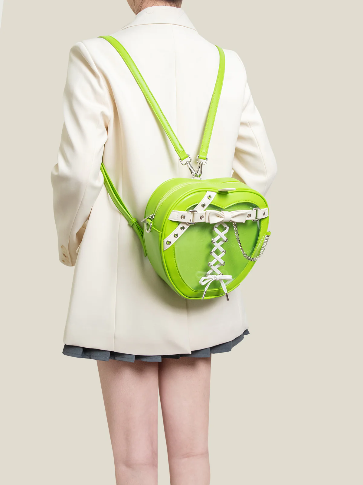 Gothic Style Apple-Shaped Ita Backpack - Image 14