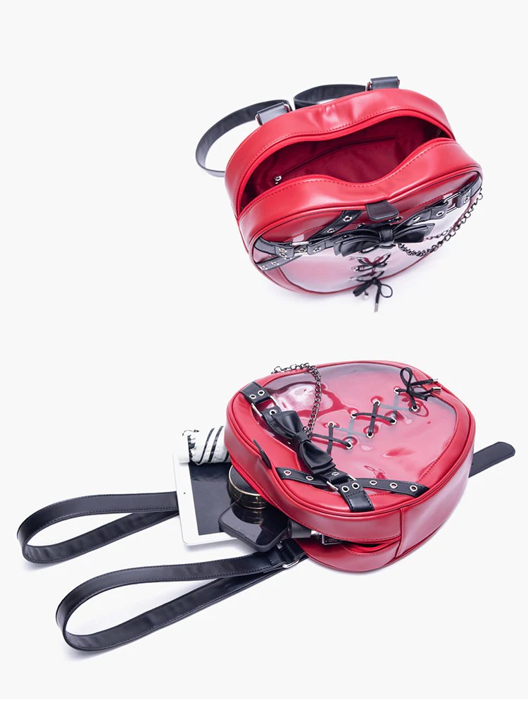 Gothic Style Apple-Shaped Ita Backpack - Image 18