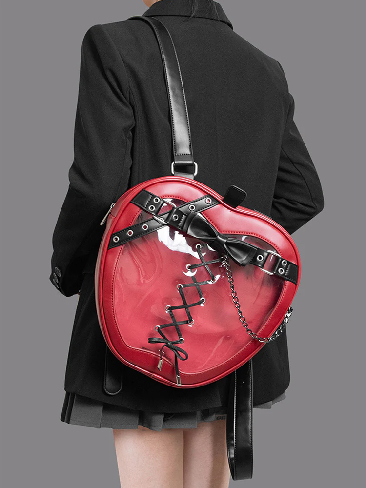 Gothic Style Apple-Shaped Ita Backpack - Image 6