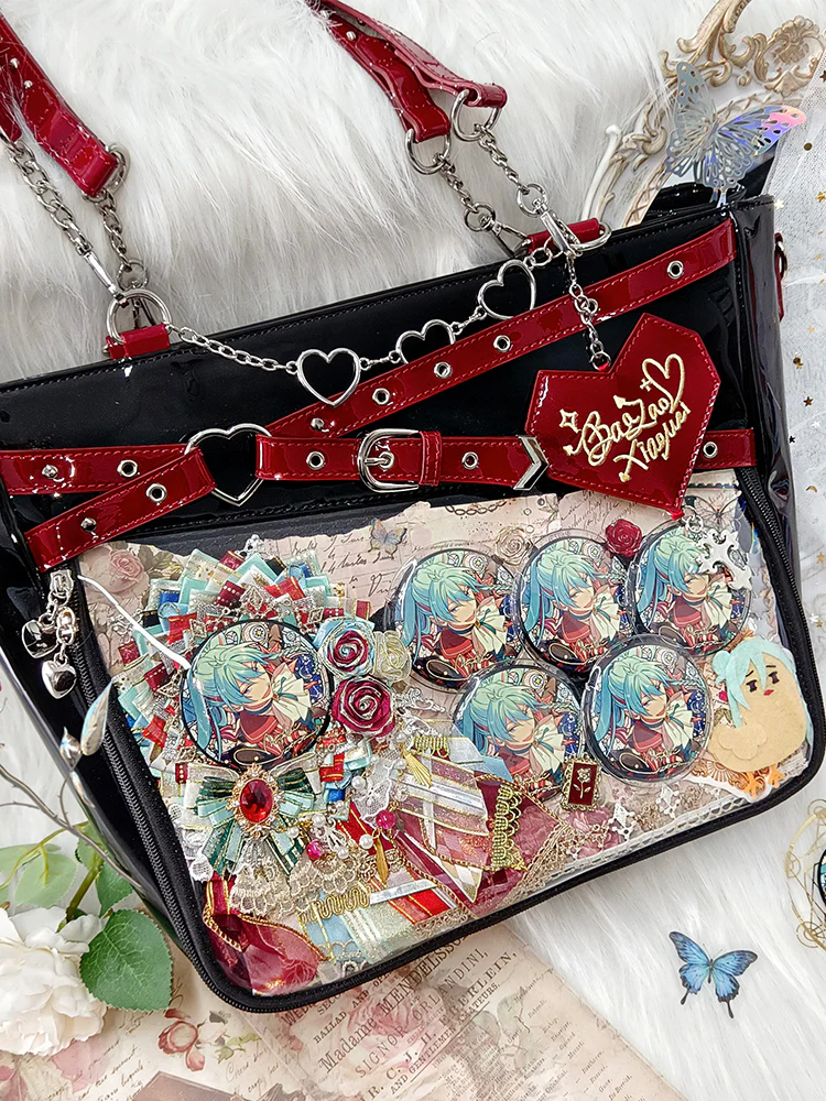 Gothic Black Large Capacity Tote Ita Bag
