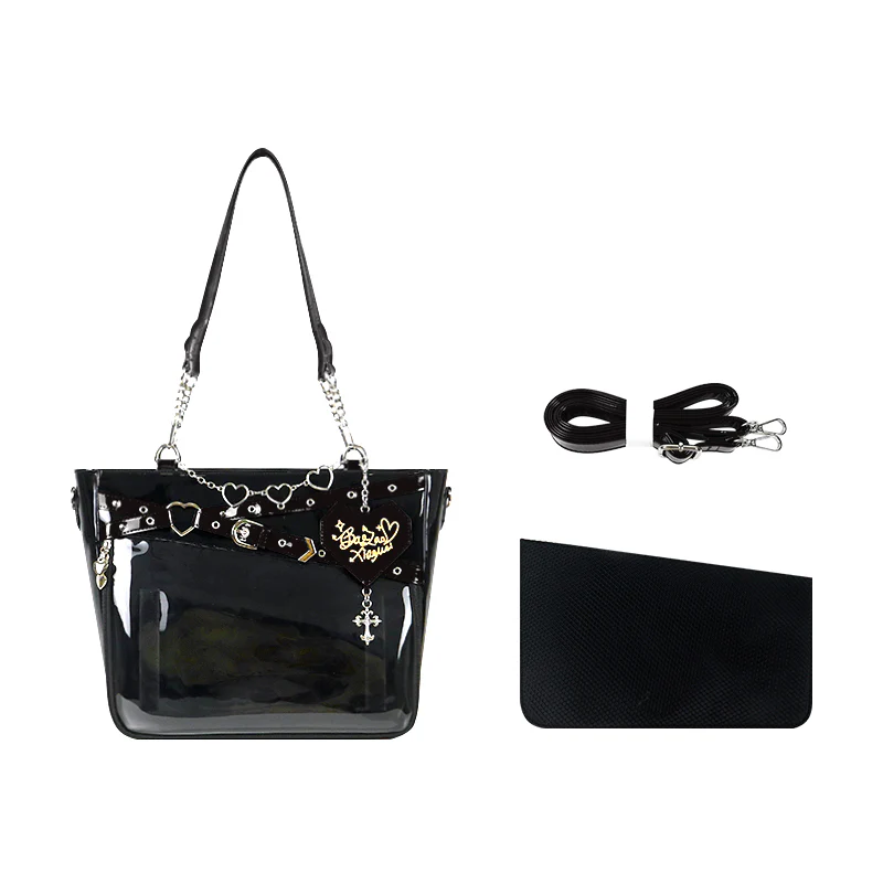 Gothic Black Large Capacity Tote Ita Bag - Image 2
