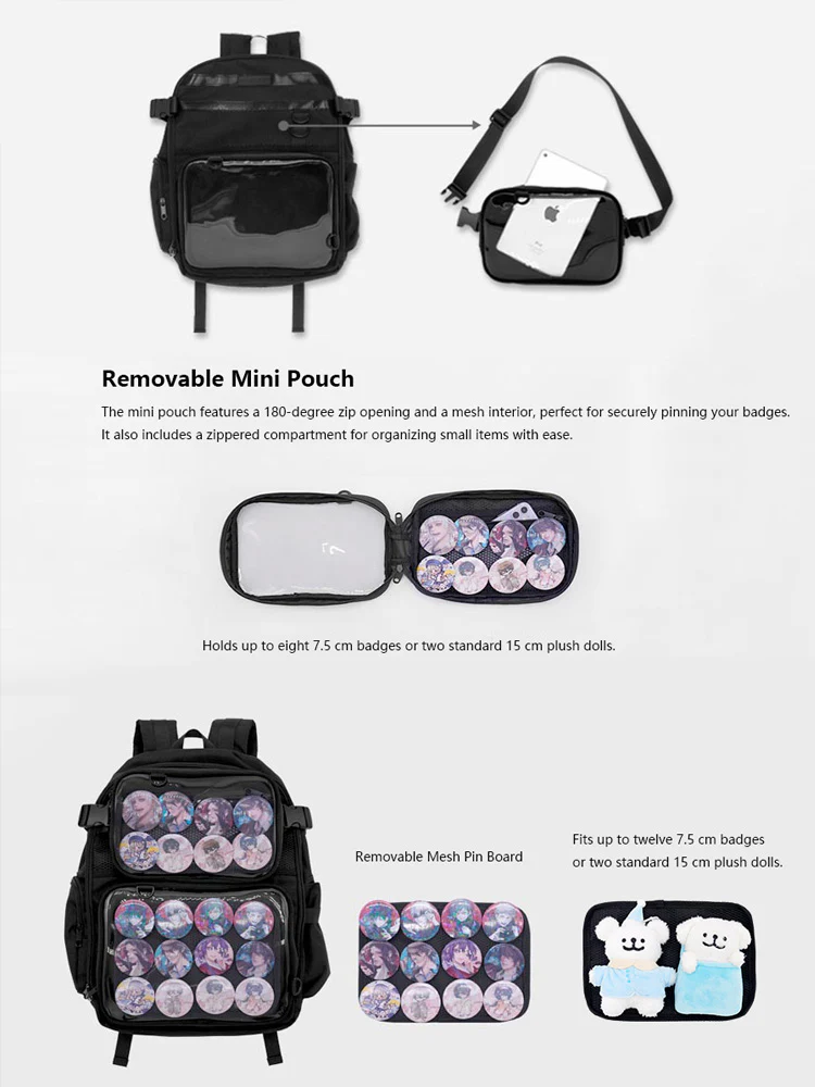 Ita Bag Backpack Enamel Pin Display Bag - Image 11