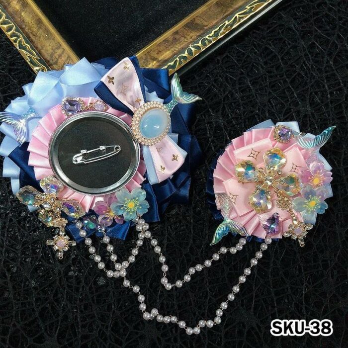 Ita Bag Rosette Ribbon Badge Display 75mm - Image 38