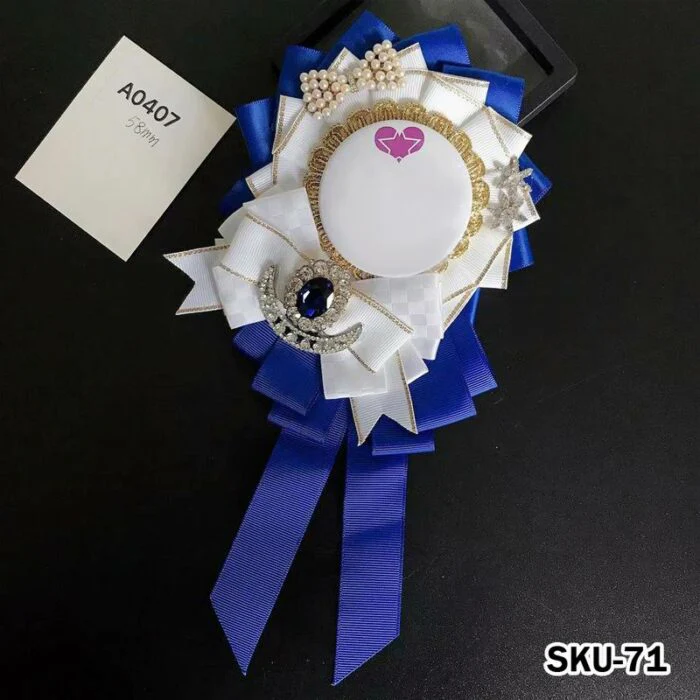 Ita Bag Rosette Ribbon Badge Display 75mm - Image 71