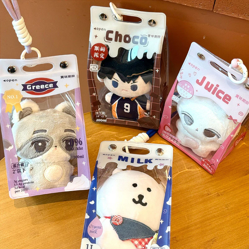 Kawaii Drink Box 10cm Plush Doll Ita Bag