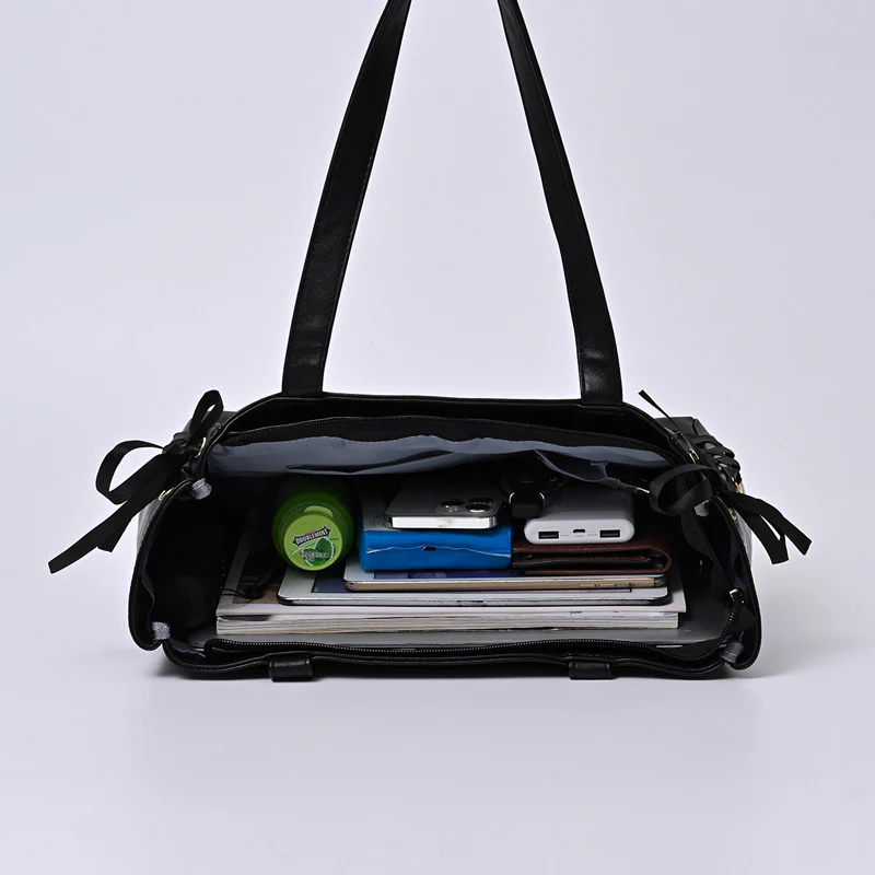 Large Capacity Ribbon Bow Ita Tote Bag - Image 11