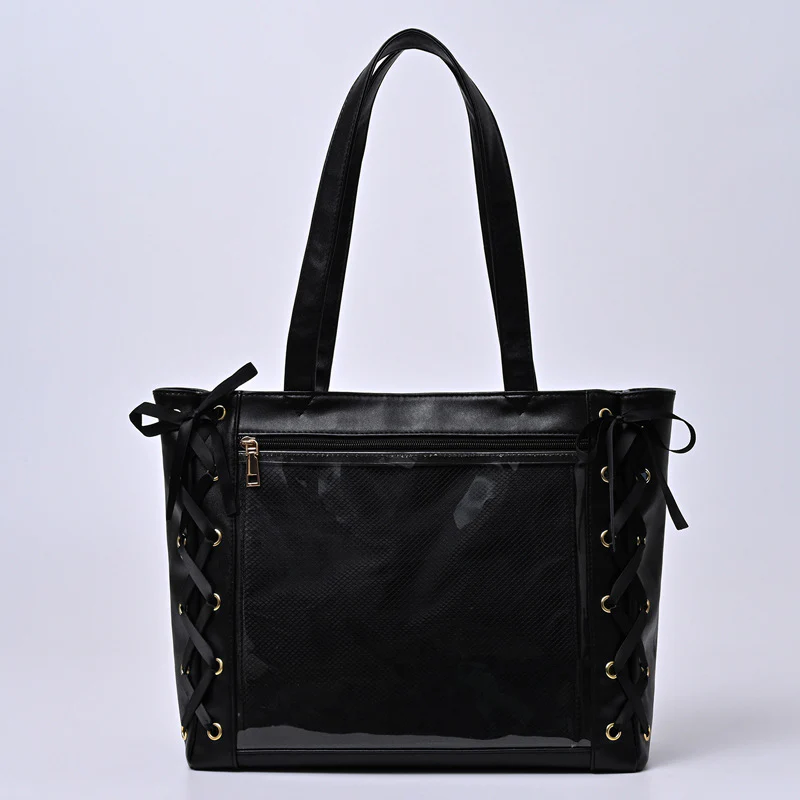 Large Capacity Ribbon Bow Ita Tote Bag - Image 2