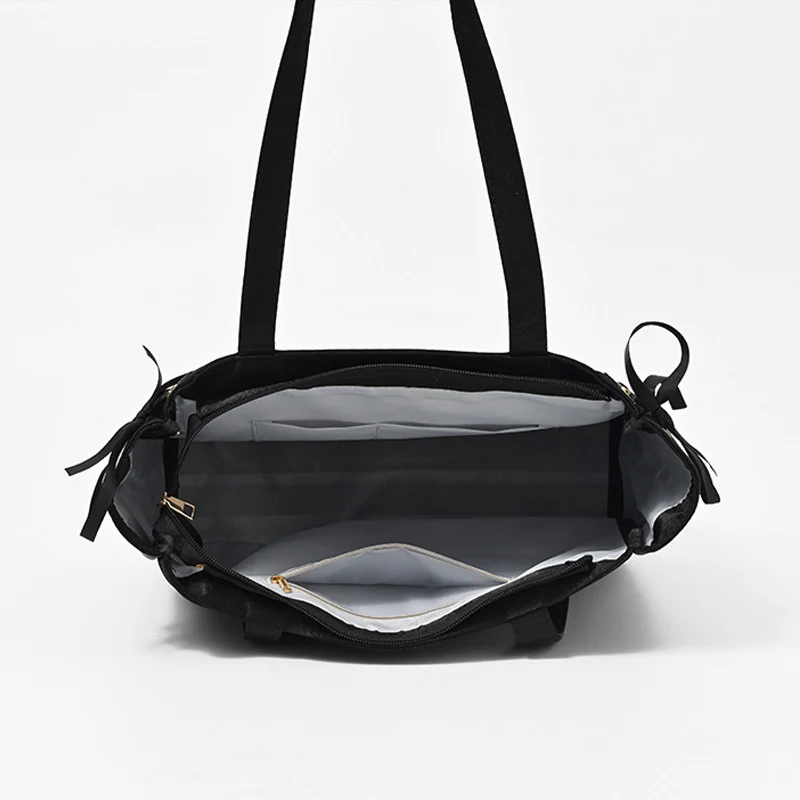 Large Capacity Ribbon Bow Ita Tote Bag - Image 6