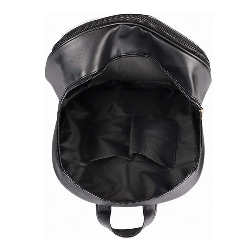 Double Window Candy PU Leather Backpack - Image 3