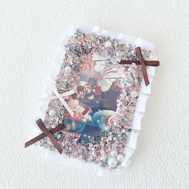 Kawaii Lace Bow 3-Inch Photo Card Holder Decoration - Image 10