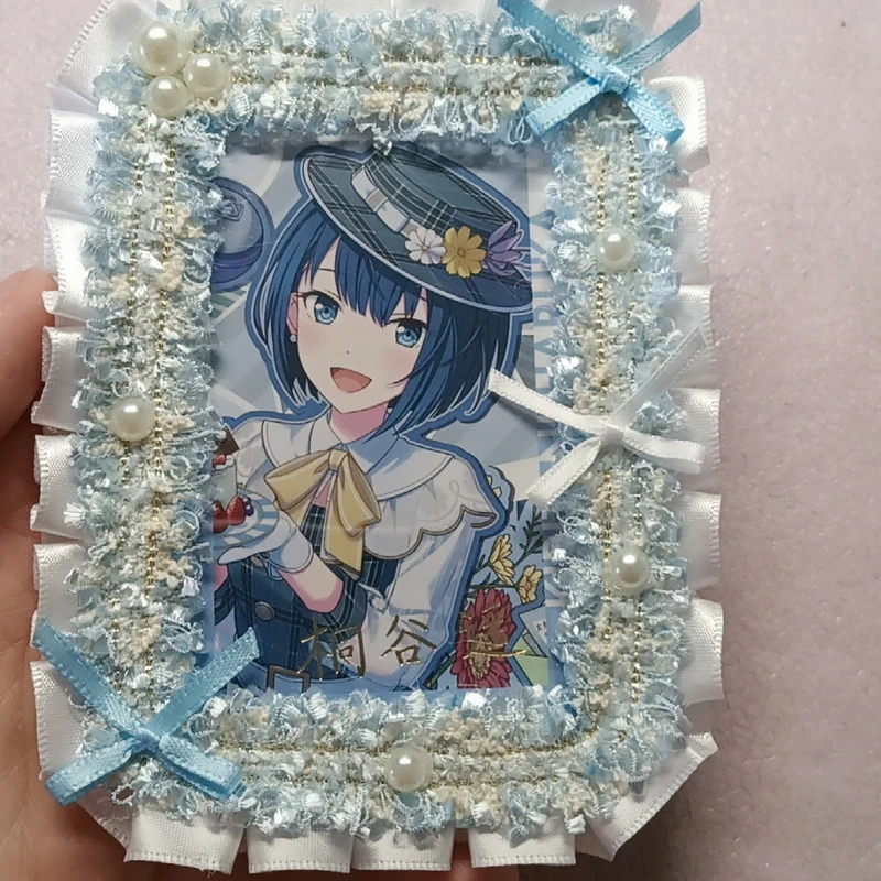 Kawaii Lace Bow 3-Inch Photo Card Holder Decoration - Image 15