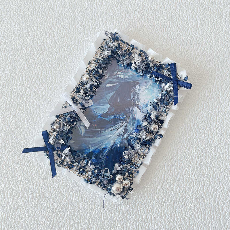 Kawaii Lace Bow 3-Inch Photo Card Holder Decoration - Image 3