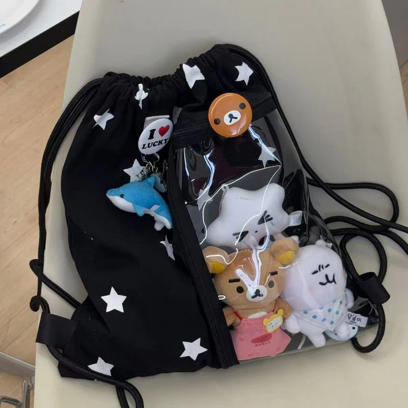 Large-Capacity Star Drawstring Ita Bag - Image 11