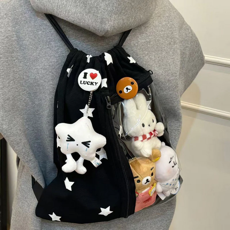 Large-Capacity Star Drawstring Ita Bag - Image 12