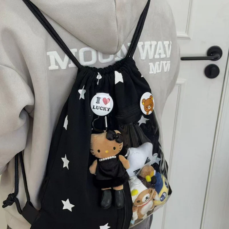 Large-Capacity Star Drawstring Ita Bag - Image 13