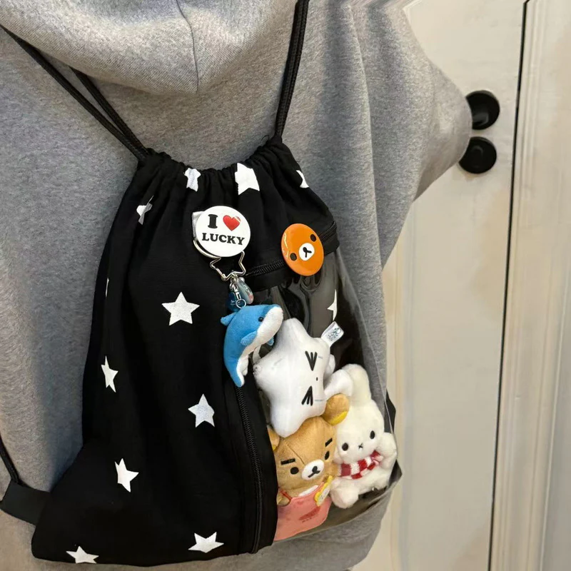 Large-Capacity Star Drawstring Ita Bag - Image 22