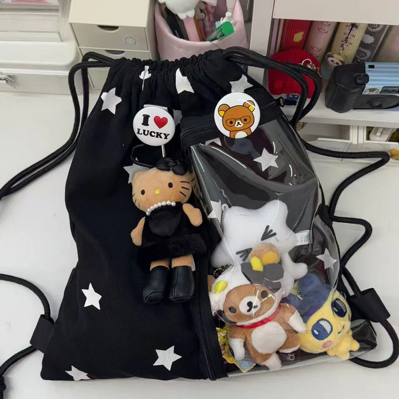 Large-Capacity Star Drawstring Ita Bag - Image 25