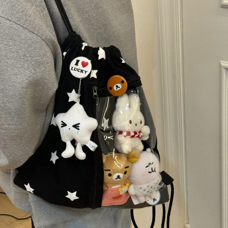 Large-Capacity Star Drawstring Ita Bag - Image 9