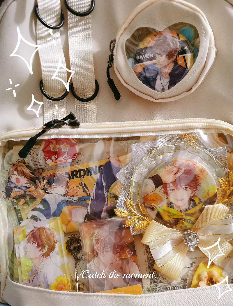 Large Lolita Double Clear Windows Kawaii Anime Backpack - Image 13