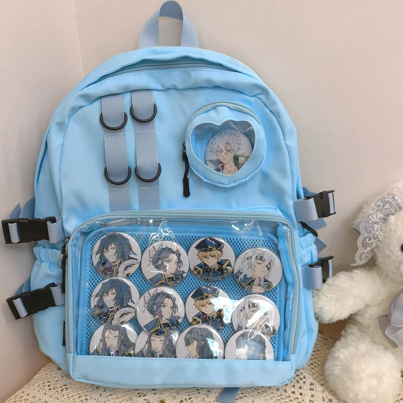 Large Lolita Double Clear Windows Kawaii Anime Backpack - Image 4