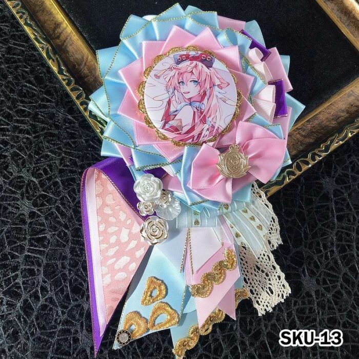 Handmade Ita Bag Rosette Ribbon Accessory Ornament 58mm - Image 13