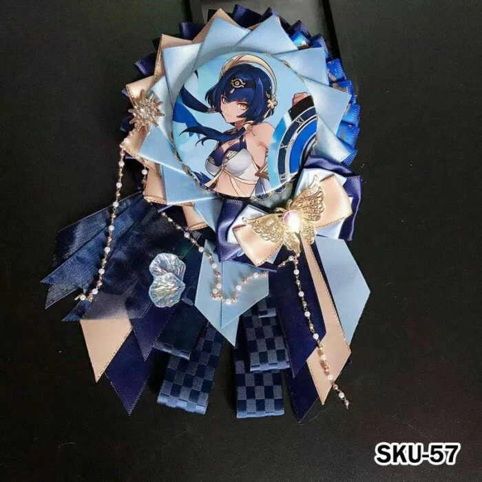 Handmade Ita Bag Rosette Ribbon Accessory Ornament 58mm - Image 57