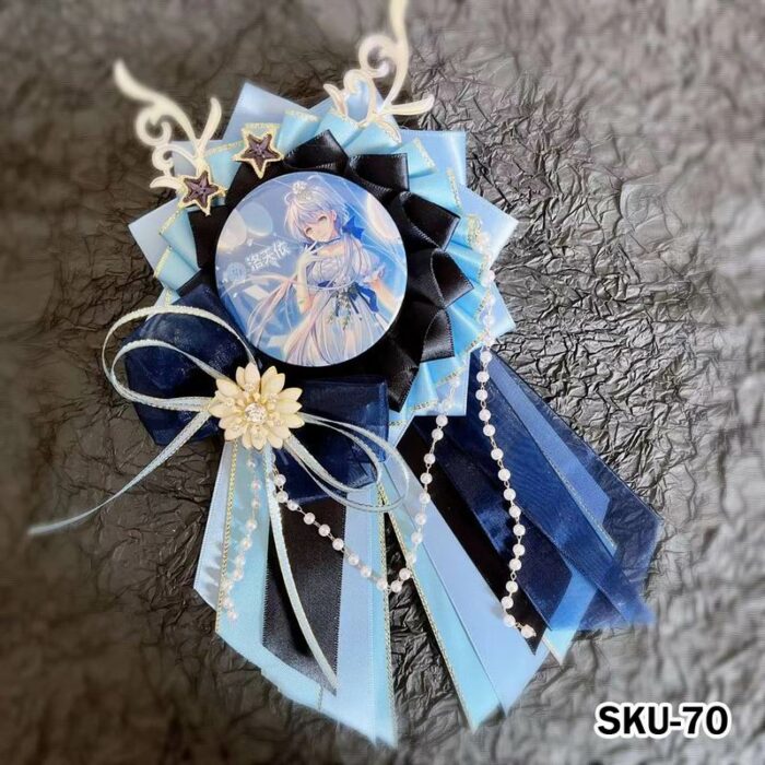 Handmade Ita Bag Rosette Ribbon Accessory Ornament 58mm - Image 70