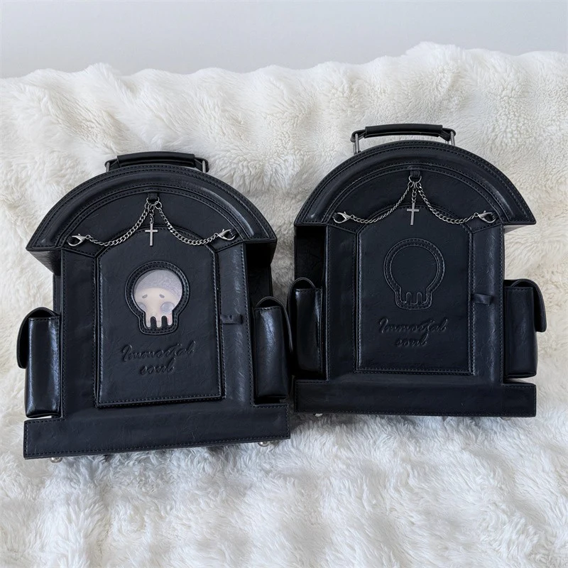 Lolita Gothic Skull Tombstone Ita Bag & Doll Bag - Image 10